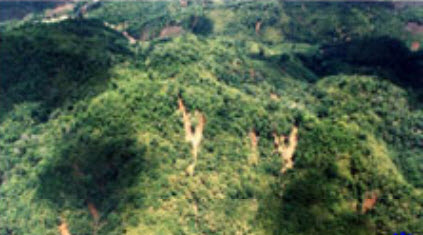 พฤษภาคม : โคลนถล่มบริเวณ จ.ตาก และ จ.แม่ฮ่องสอน ปี 2547